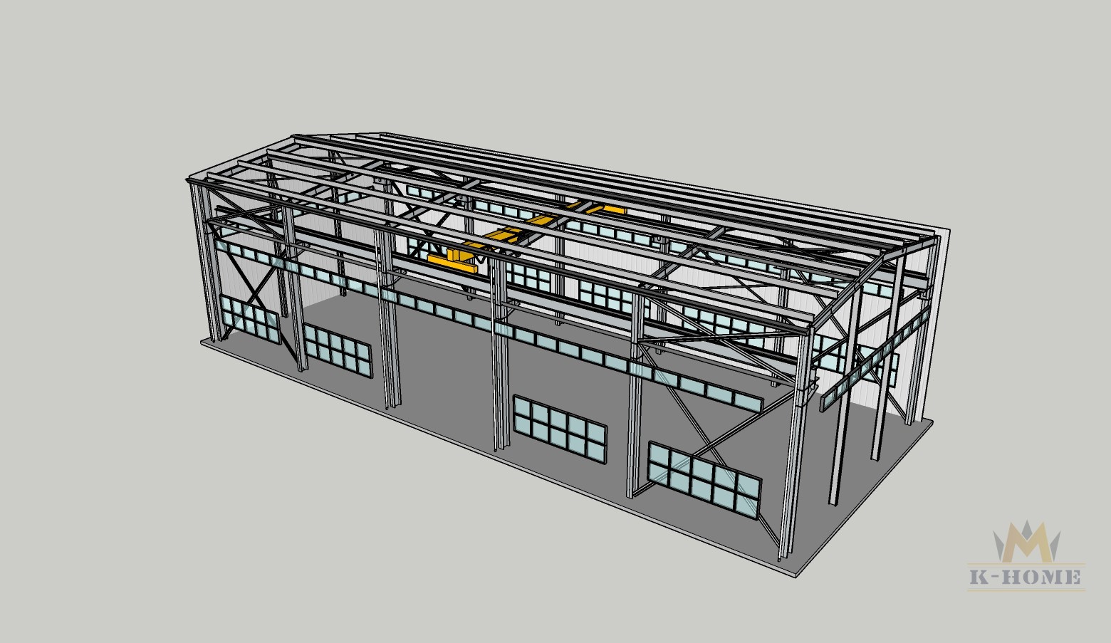 12x30 steel building (360m²)