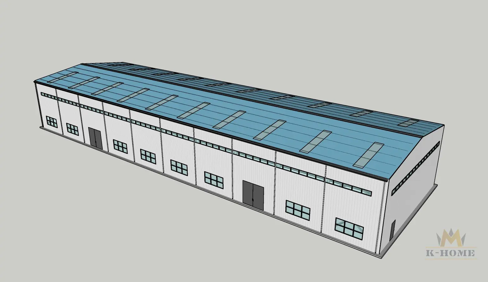 18x60 steel building (1080m²)