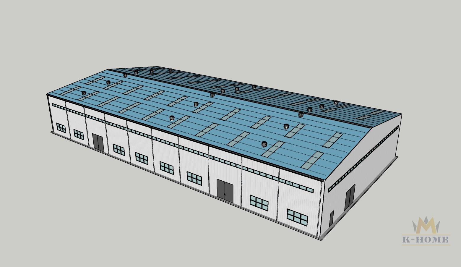 30x60 steel building (1800m²)