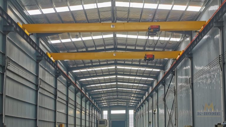 Steel Workshop Building With Overhead Crane