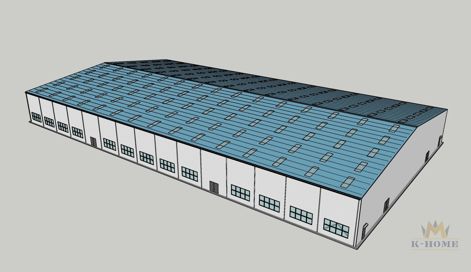 50x90 steel building (4500m²)