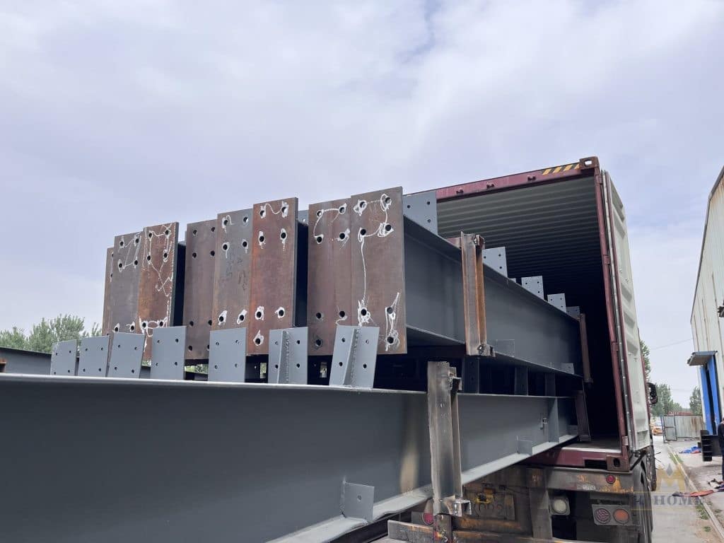 Packaging and transportation of steel buildings
