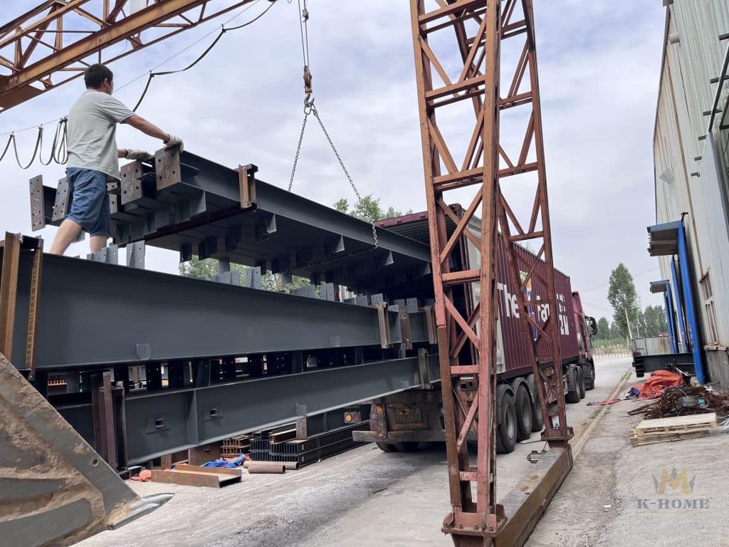 Packaging and transportation of steel buildings