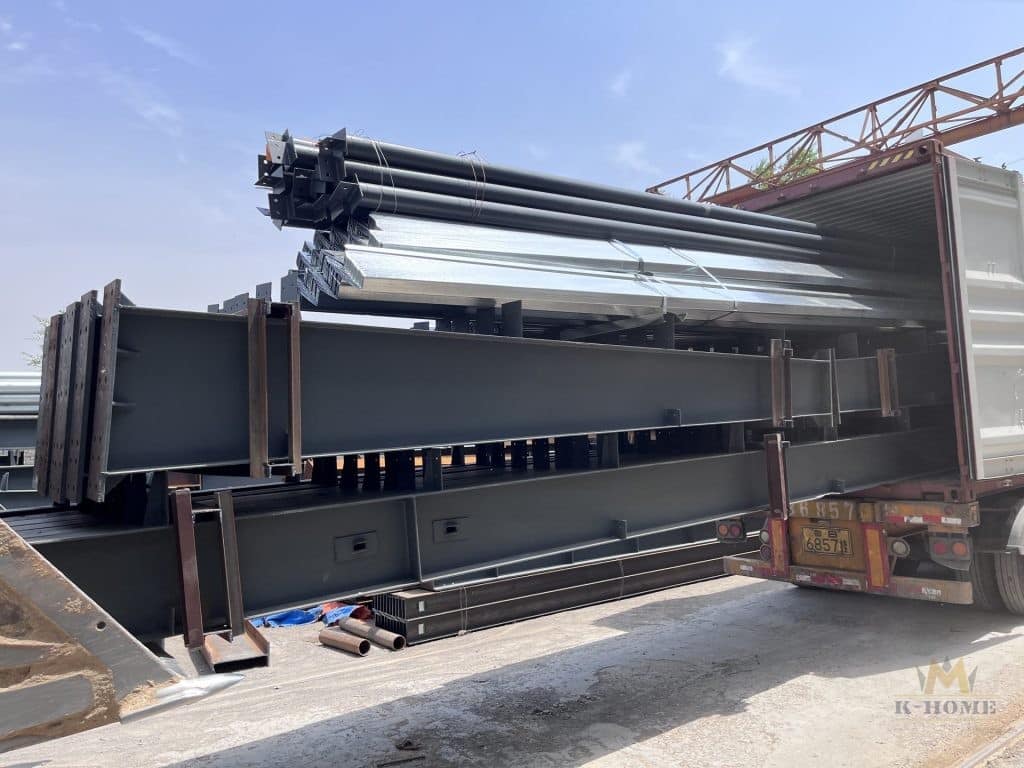 Packaging and transportation of steel buildings