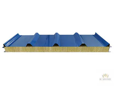 Roof panel -rock wool sandwich panel