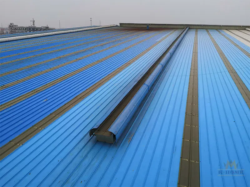 Steel structure roof