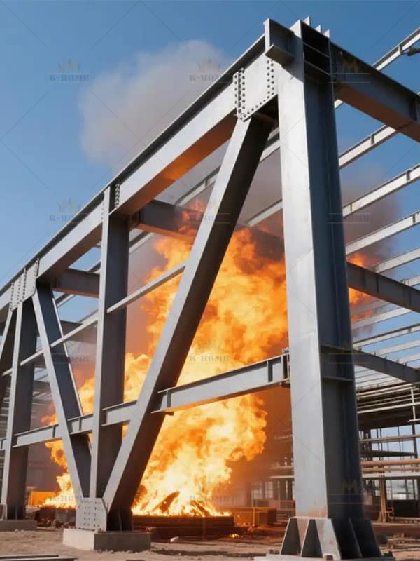 Resistência ao fogo de estruturas de pórticos de aço