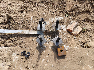 Foundation plans for steel building