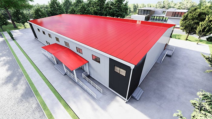 Custom Prefab Warehouse Building for Furniture Store Exterior