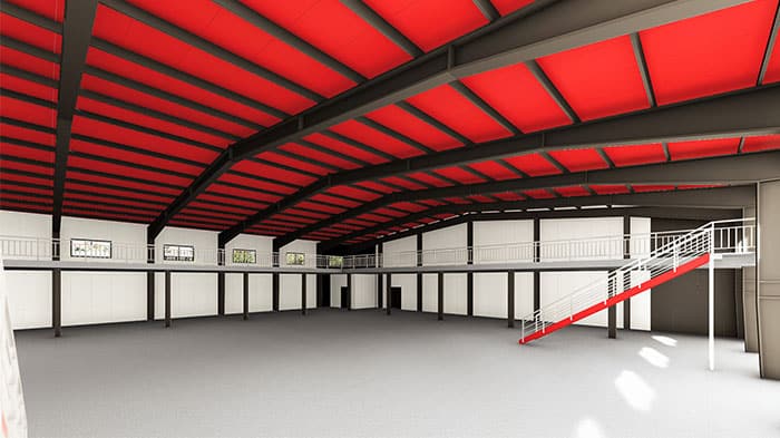 Custom Prefab Warehouse Building for Furniture Store Interior