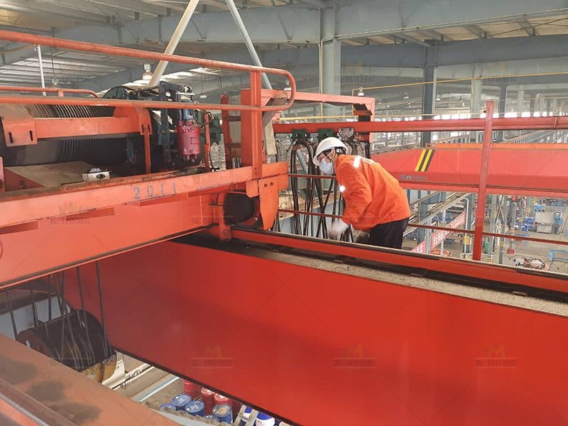 Inspection of Steel Structure Crane Beam