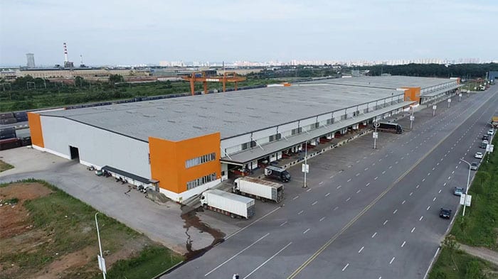 Prefab steel warehouse for large logistics center