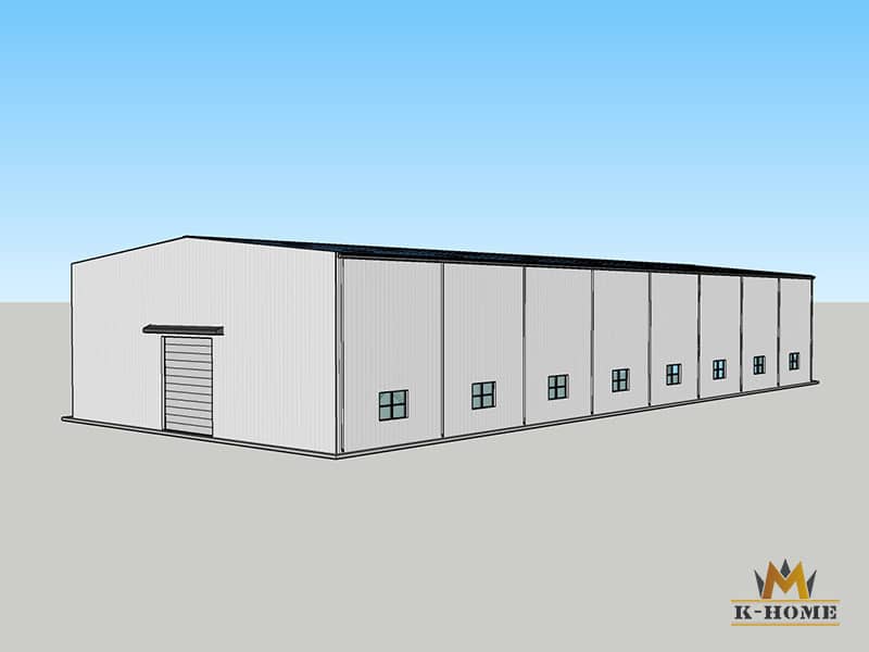 20x50 prefabricated steel warehouse (1000m2)